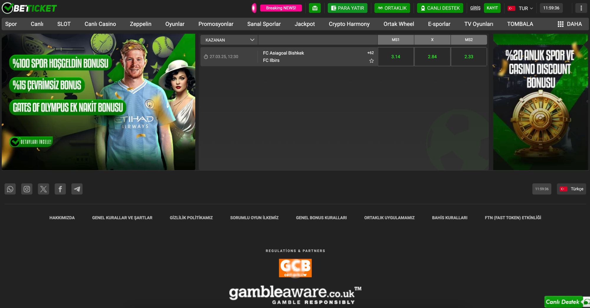 Betticket Giriş